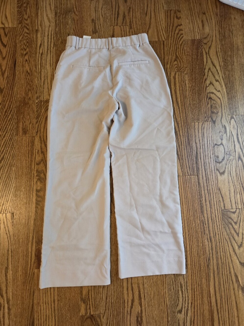 Abercrombie & Fitch Light Beige Wide-Leg Trousers
